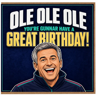Birthday Card, Ole Ole Ole Great Birthday Card for Him