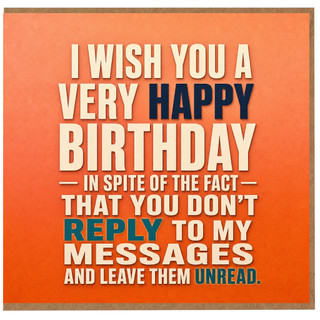 Birthday Card, Humorous Happy Birthday Card for Family