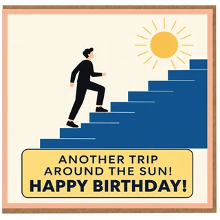 Birthday Card, Another Trip Around The Sun Happy Birthday Card