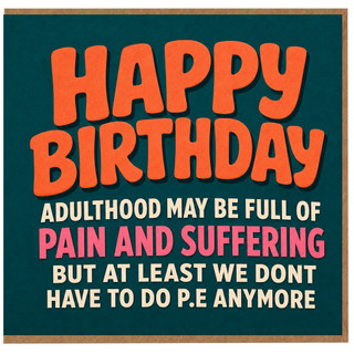 Birthday Card, Happy Birthday Adult Humour Card