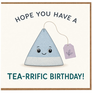 Birthday Card, Tea - Rrific Birthday Card