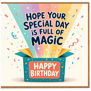 Birthday Card, Hope Your Special Day Is Full of Magic Birthday Card