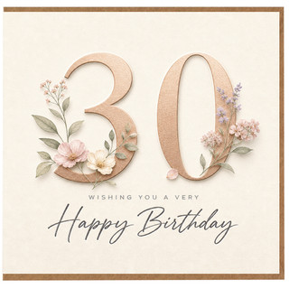 Granddaughter 18th Birthday Card, Floral Happy Birthday Card for Her