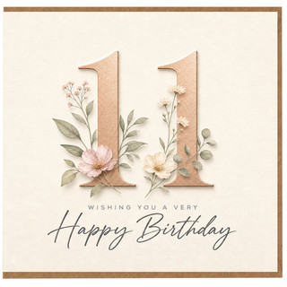 11th Birthday Card