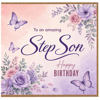 Step Son Birthday Card, To an Amazing Step Son Happy Birthday Card