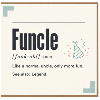 Birthday Card, Funcle Birthday Card