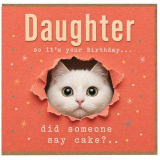 Birthday Card, Funny Cat Birthday Card