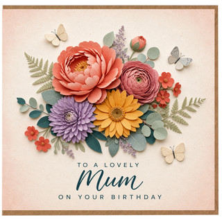 Birthday Card, To a Lovely Floral Birthday Card