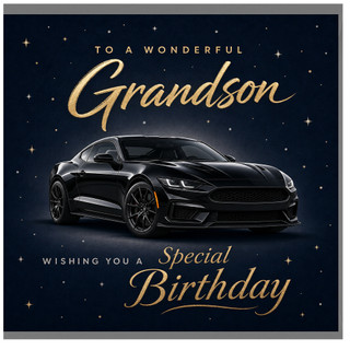 Birthday Card, Special Birthday Card with Sports Car Design