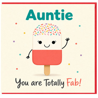 Birthday Card, You Are Totally Fab Funny Cute Greeting Card