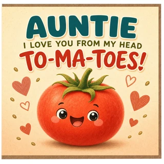Birthday Card, Cute Tomato Pun Card