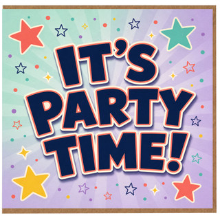 Birthday Card, It's Party Time Celebration Card