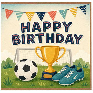 Birthday Card, Sports Happy Birthday Card