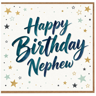 Birthday Card, Happy Birthday Star Design