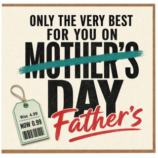 Birthday Card, Only the Very Best for You on Day Style Humorous Typographic Card