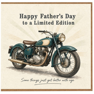 Birthday Card, Limited Edition Motorcycle Design