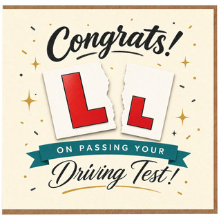 Birthday Card, On Passing Your Driving Test Card, Congrats Driving Test Card