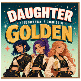 Birthday Card, Your Birthday Is Going to Be Golden
