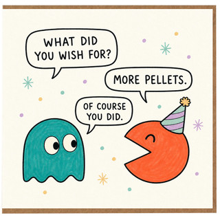 Birthday Card, Retro Arcade Gaming Birthday Card