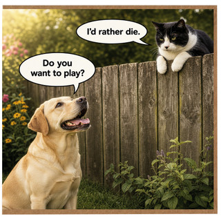 Birthday Card, Funny Cat Card