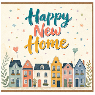 Birthday Card, Happy New Home Greeting Card