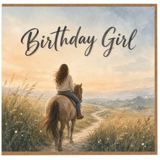 Birthday Card, Horse Riding Birthday Card