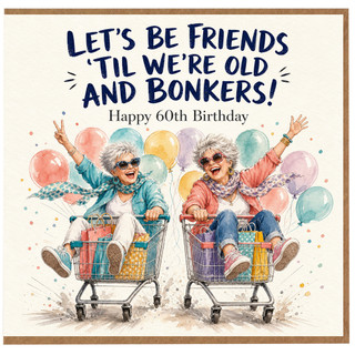 60th Birthday Card, Funny Happy 60th Birthday Card