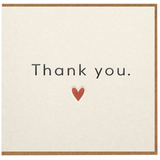 Birthday Card, Minimal Thank You Greeting Card