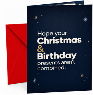 Christmas Card Funny Christmas & Birthday Presents Joke