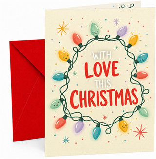 Christmas Card With Love This Christmas Fairy Lights