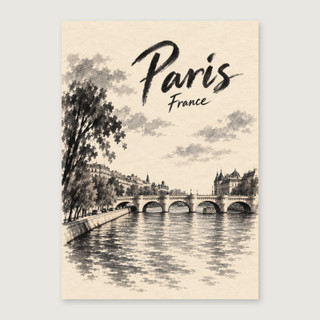 Complete unframed print; exact finished-paper ratio, digital studio view
