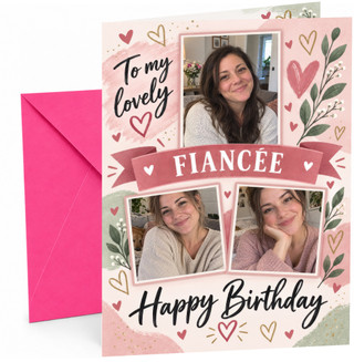 Completed card with Pink envelope
