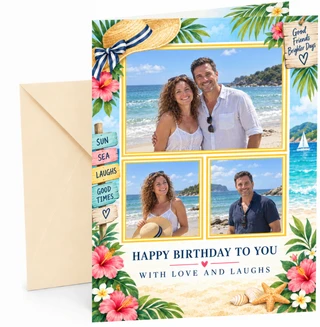 Completed card with Cream envelope