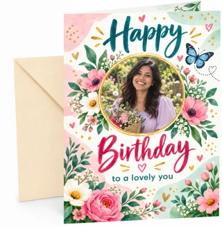 Completed card with Cream envelope