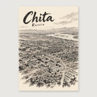 Complete unframed print; exact finished-paper ratio, digital studio view