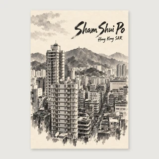 Complete unframed print; exact finished-paper ratio, digital studio view