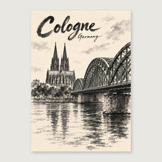 Complete unframed print; exact finished-paper ratio, digital studio view