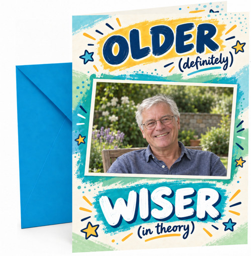 Completed card with Blue envelope