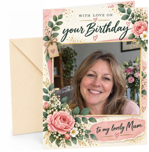 Completed card with Cream envelope