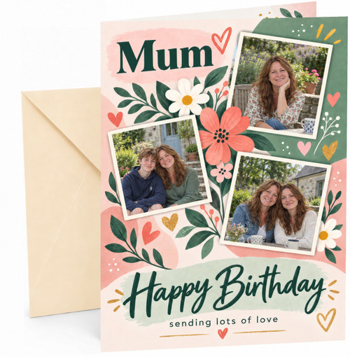 Completed card with Cream envelope