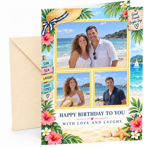 Completed card with Cream envelope