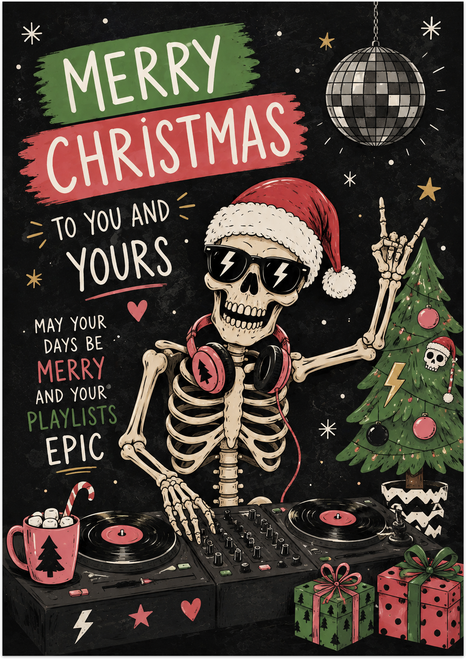 Merry Christmas, Epic Playlist DJ Card - main