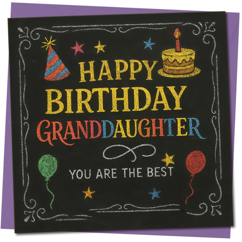 Granddaughter Birthday Card, Happy Birthday Granddaughter Card, You Are The Best Birthday Card