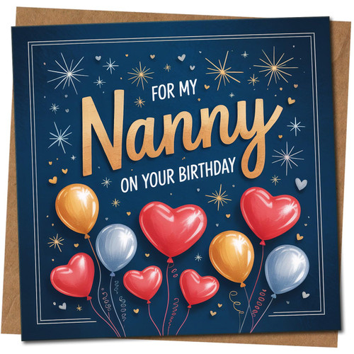 Nanny Birthday Card, For My Nanny On Your Birthday Card