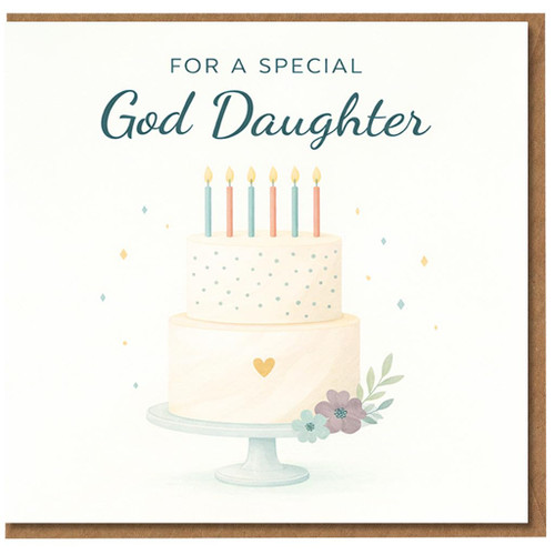 God Daughter Card, For a Special God Daughter Birthday Card