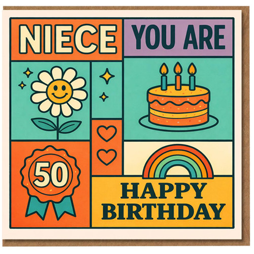 Niece 50th Birthday Card