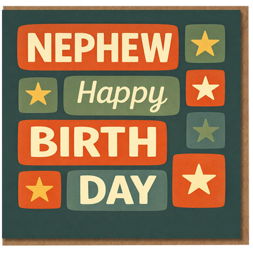Nephew Happy Birthday Card