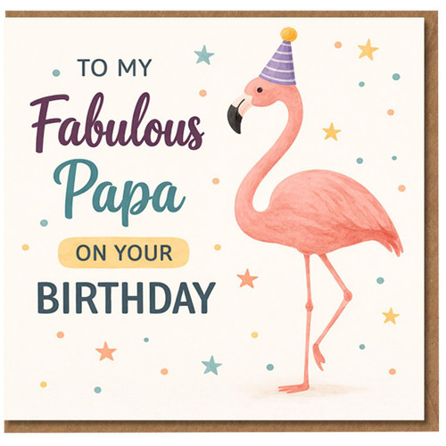 Papa Birthday Card, To My Fabulous Papa Birthday Card