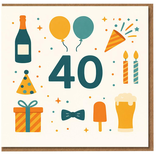 40th Birthday Card