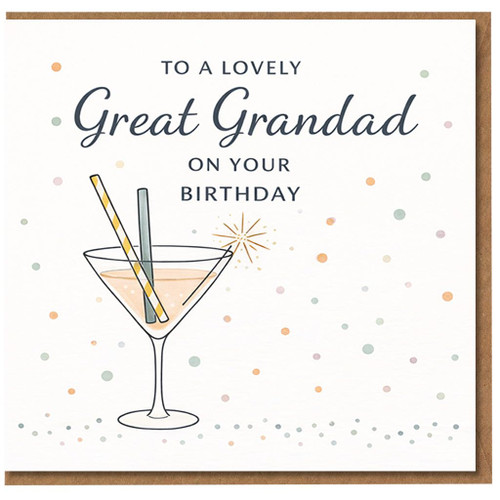 Great Grandad Birthday Card, To a Lovely Great Grandad Birthday Card